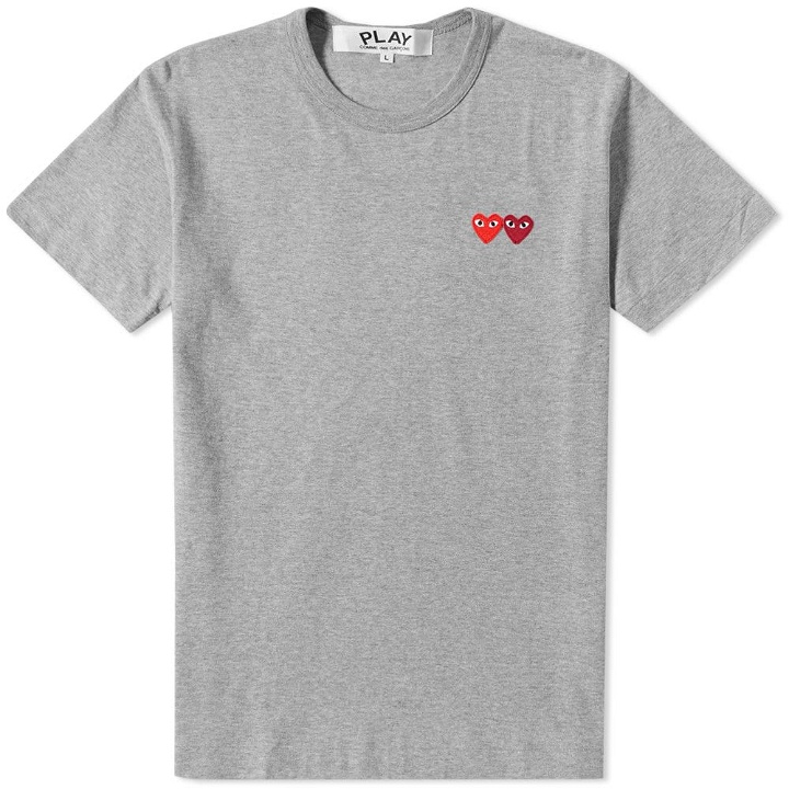 Photo: Comme des Garcons Play Double Heart Tee