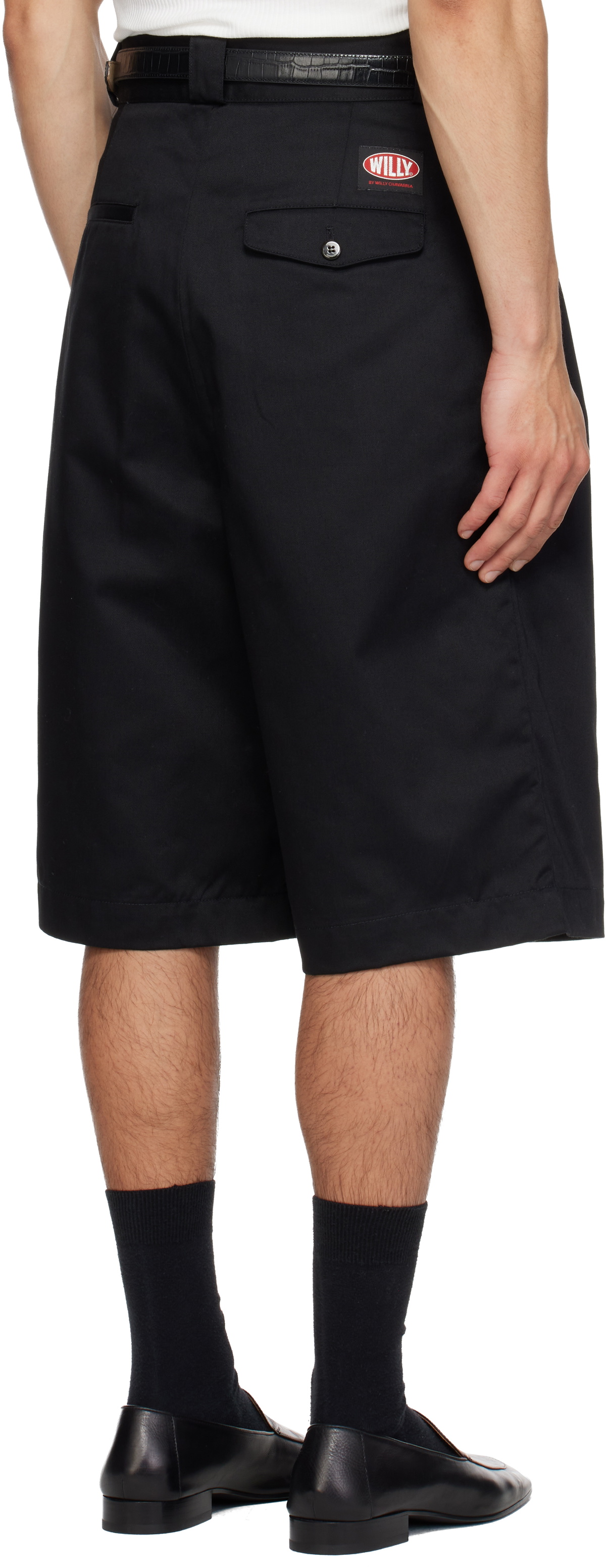 WILLY CHAVARRIA Black Borracho Shorts