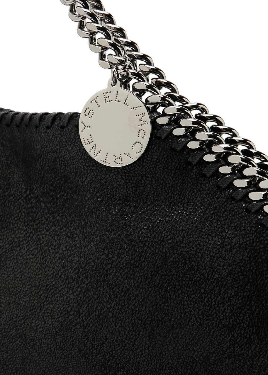 Stella Mccartney Falabella 3 Chain Faux Suede Tote bag - Black - One Size