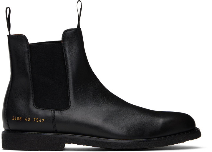Photo: Common Projects Black Classic Chelsea Boots