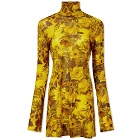 Kwaidan Editions Women's High Neck Printed Top in Yellow Blanket Flowers