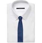 GUCCI - 7cm Logo-Jacquard Silk Tie - Blue