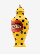 Seletti Yellow Toiletpaper Polka Dot Porcelain Vase