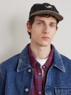 KAPITAL - Life Scherzo Chino Brimfield Embroidered Cotton-Twill Cap