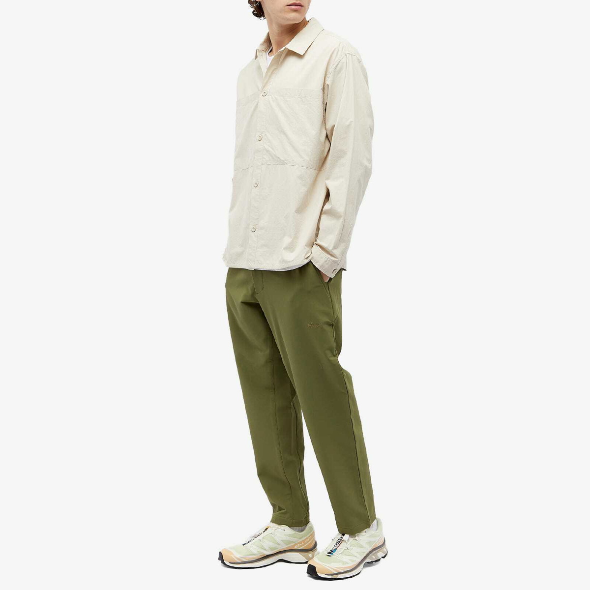 Nanga Men's Soft Shell Stretch Pants in Khaki Nanga