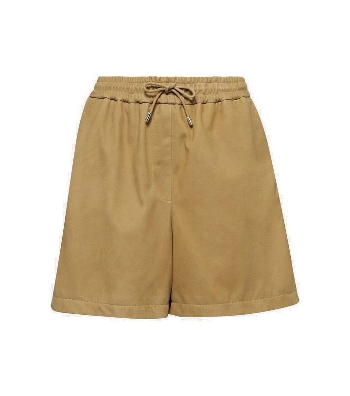 Photo: Loewe Mid-rise suede shorts