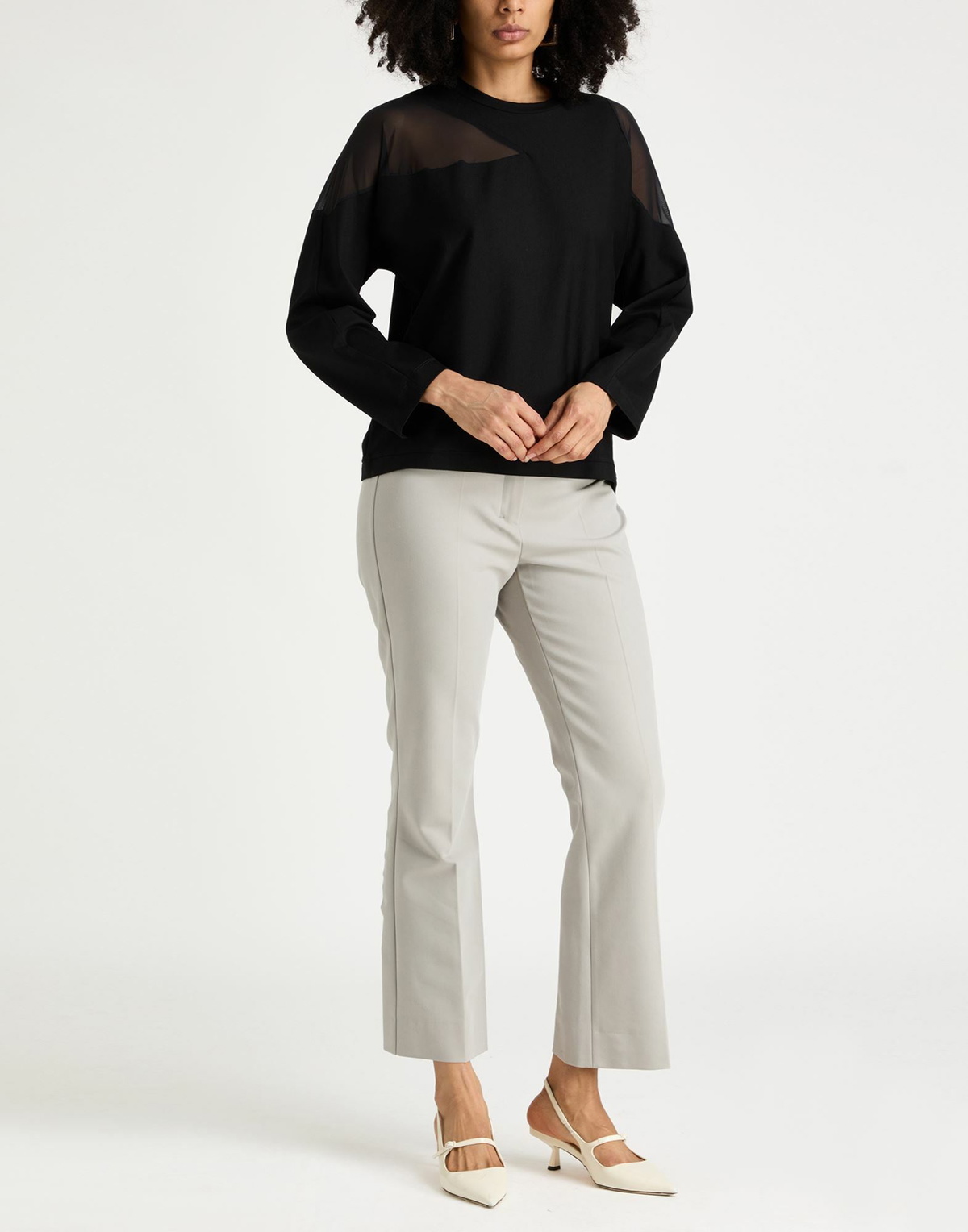 Jijil Womens T-shirt in Black