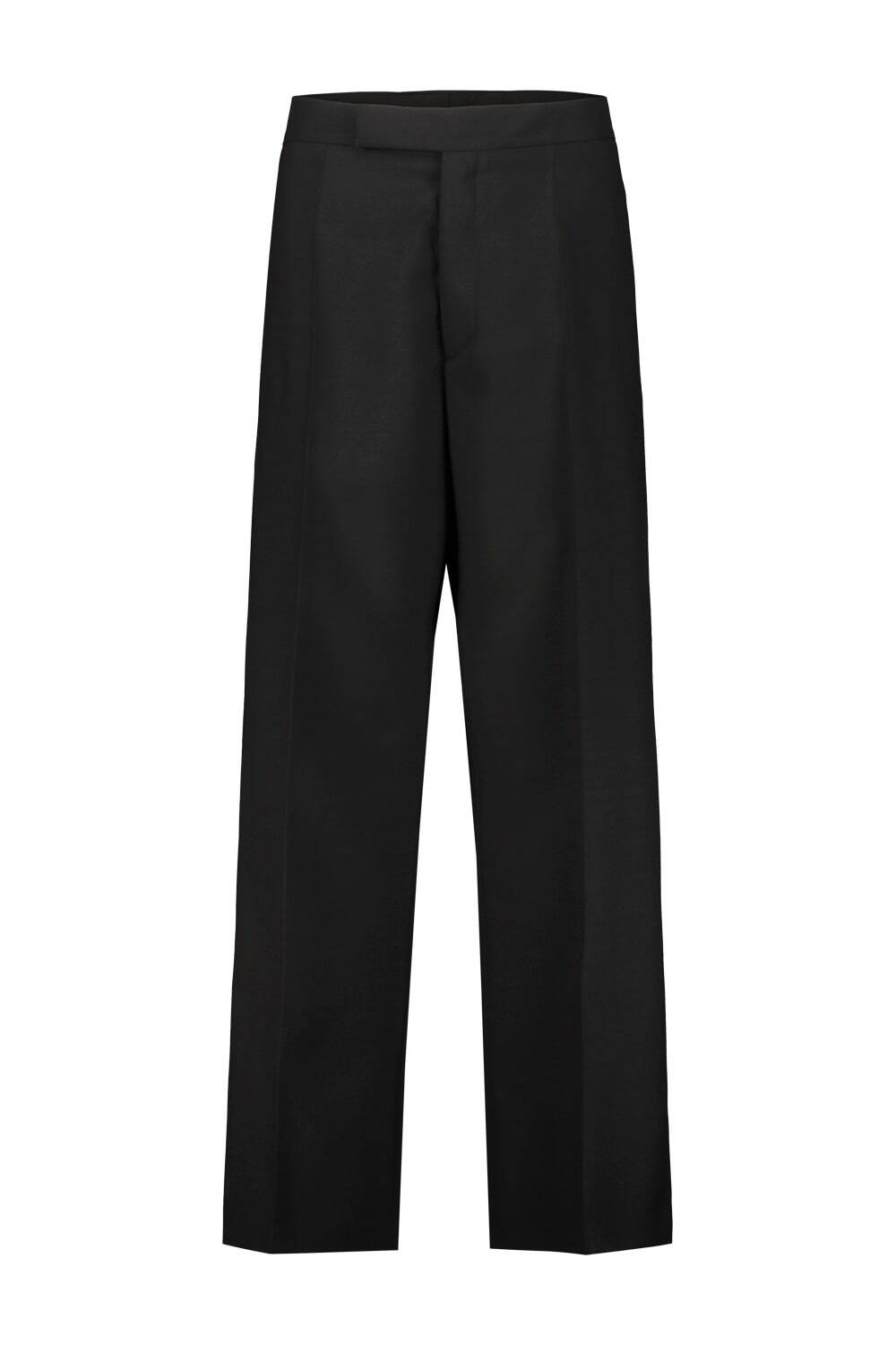 パンツ SAPIO FW23 DOUBLE SATIN TROUSERS (N7.DOUBLESATIN.D BLACK) Sapio Double Satin Black Trousers SAPIO