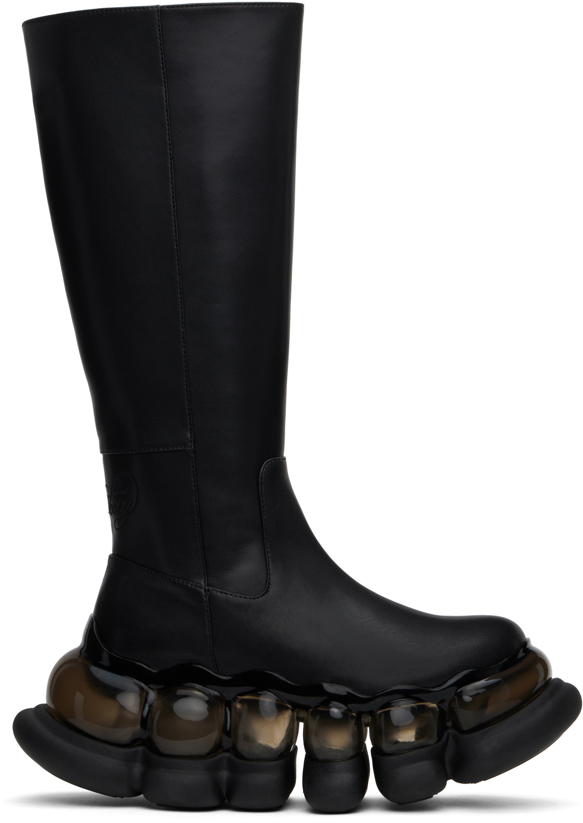 I'm Sorry by Petra Collins SSENSE Exclusive Black JennyFax & MIKIOSAKABE Edition Tall Boots