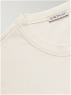 Moncler - Printed Cotton-Jersey T-Shirt - White