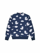 MC2 Saint Barth Crewneck Blue Sweatshirt With Coccole E Nuvole Embroidery | Coccolebimbi Special Edition