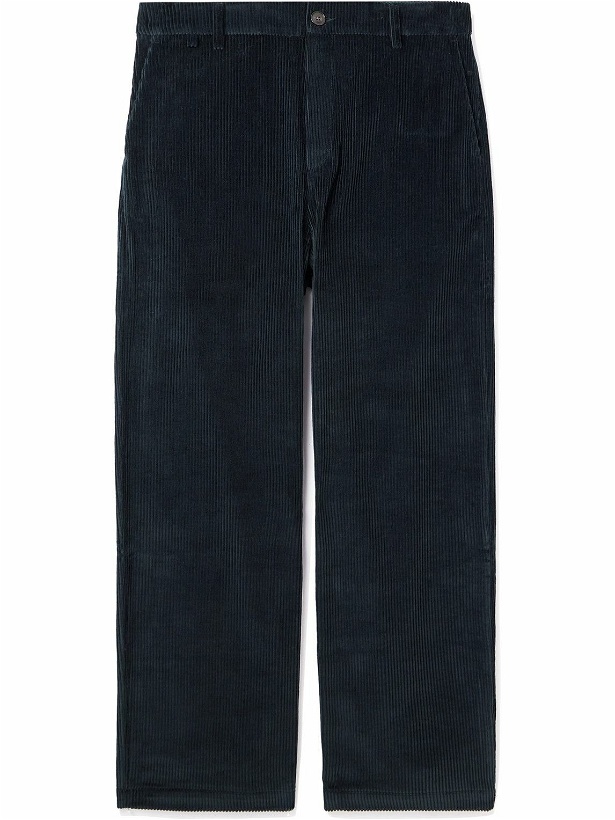 Photo: A Kind Of Guise - Vali Straight-Leg Cotton-Corduroy Trousers - Blue