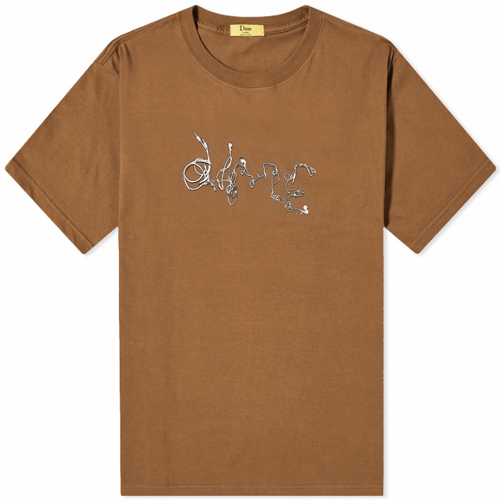 Photo: Dime Men's Tangle T-Shirt in Brown