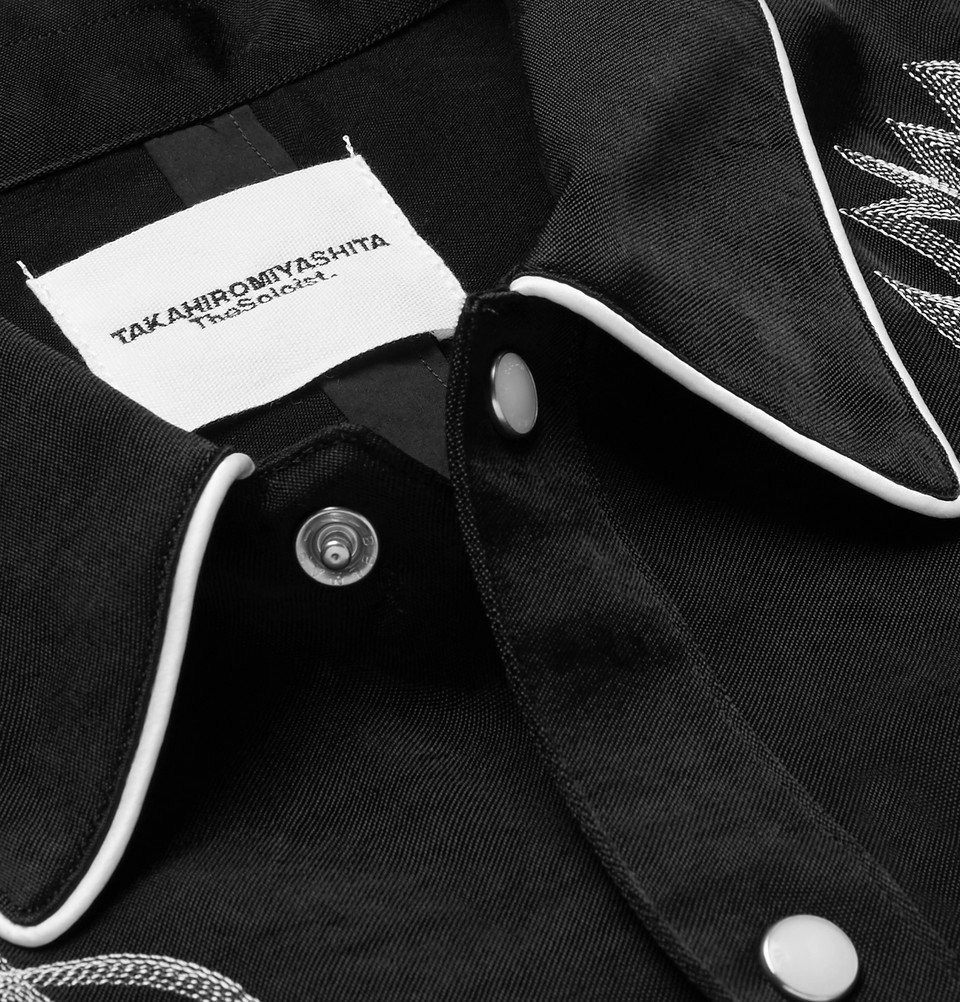 TAKAHIROMIYASHITA TheSoloist. - Slim-Fit Embroidered Satin Western
