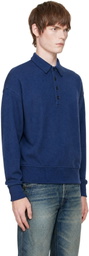 Polo Ralph Lauren Navy Relaxed Fit Ribbed Pullover Polo