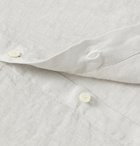 120% - Garment-Dyed Linen Shirt - Gray