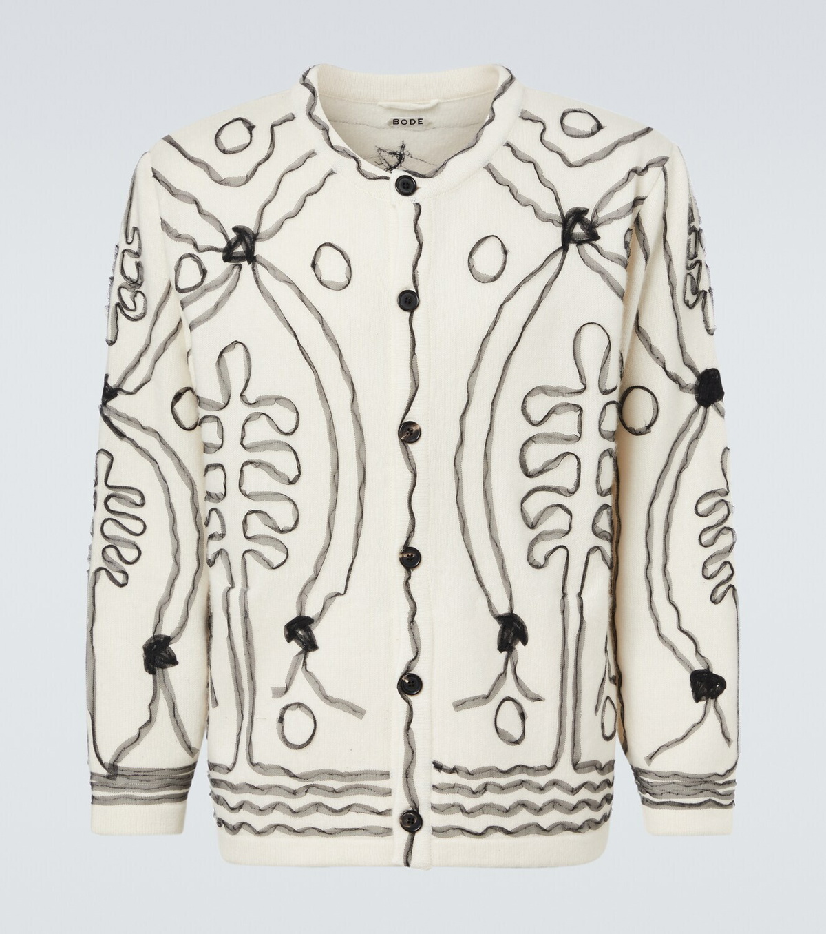 Bode Winter Garden cashmere cardigan