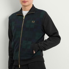 Fred Perry Men's Watch Tartan Track Jacket in Black