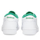 Reebok Men's Club C Mid II Sneakers in White/Glen Green