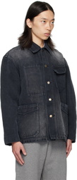 OUAT Black Selvedge Denim Jacket