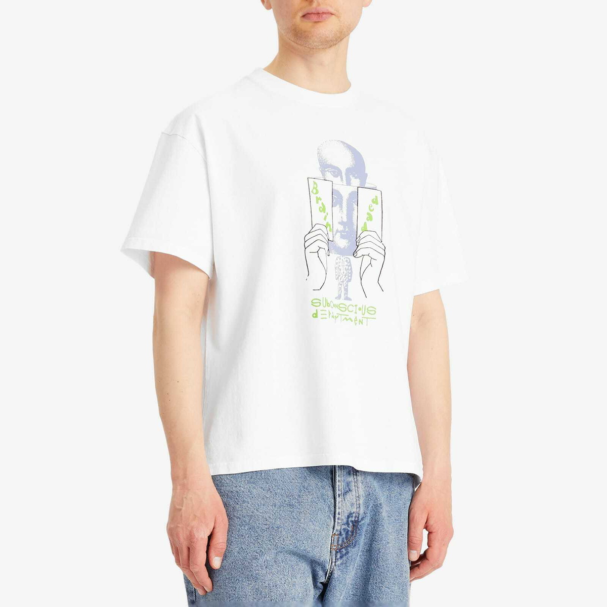 Brain Dead Men's Subconscious T-Shirt in White Brain Dead Brain Dead Men's Subconscious T-Shirt in White Brain Dead
