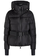 Moncler Bouquetin Belted Padded Shell Jacket Black