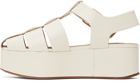 Gabriela Hearst Off-White Mila Plateau Sandals