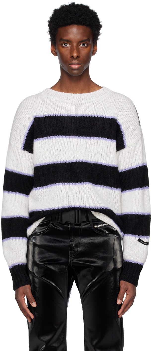99%IS- White & Black 'N' Sweater
