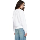 Stone Island White 6100057 Heavy Organic Cotton Jersey Sweatshirt