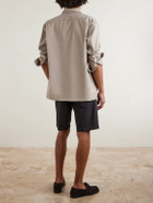 Boglioli - Straight-Leg Cotton-Blend Shorts - Brown