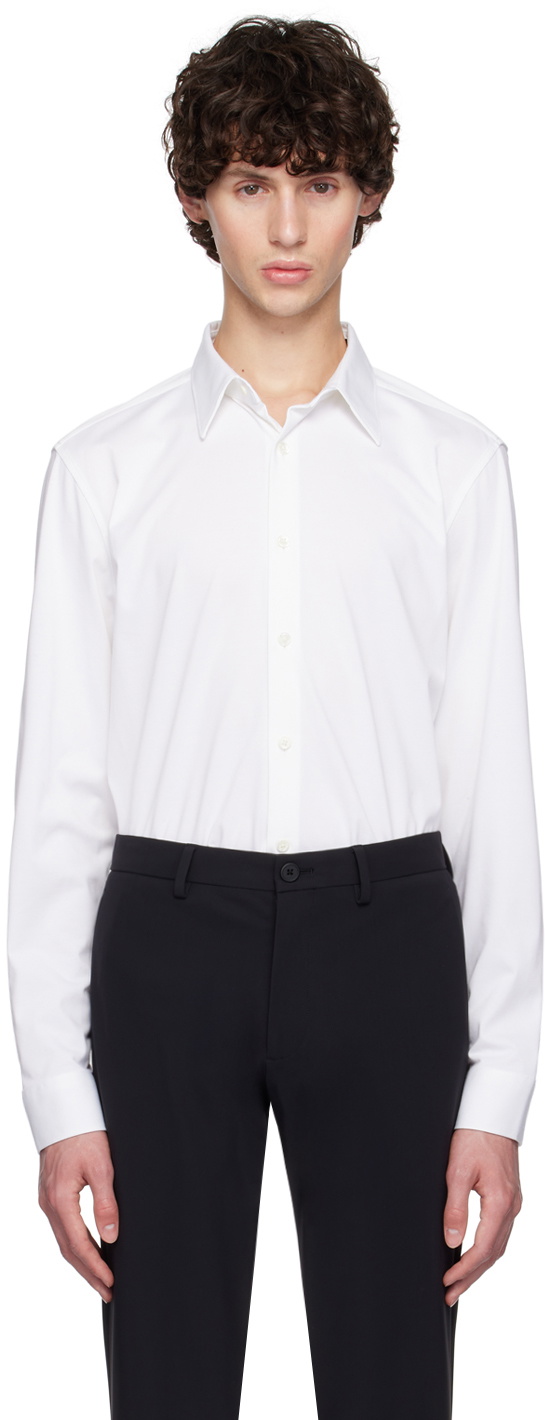 Theory White Sylvain Shirt