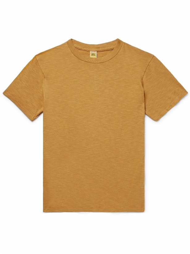Photo: Velva Sheen - Slub Cotton-Jersey T-shirt - Yellow