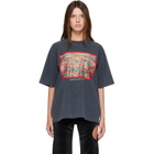 Off-White Gray Flowers Field Skate T-shirt