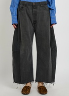 B Sides Vintage Lasso Relaxed Barrel-leg Jeans Black