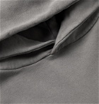 Jeanerica - Oversized Fleece-Back Organic Cotton-Blend Jersey Hoodie - Gray