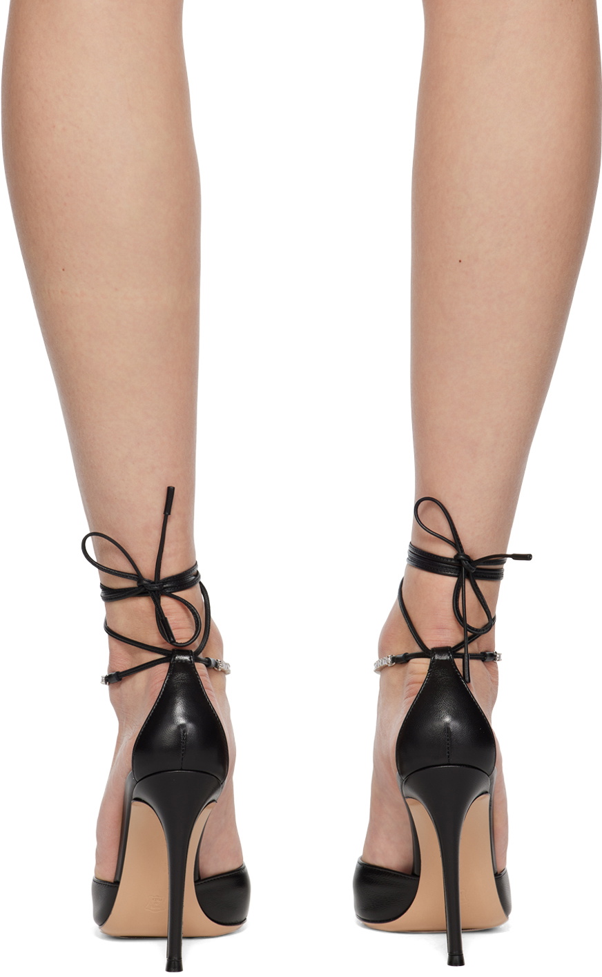 Gianvito Rossi Black Brilliant Heels