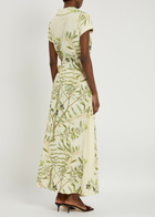Bernadette Mara Printed Linen-blend Midi Wrap Dress Multi Print
