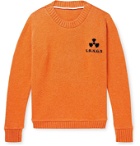 The Elder Statesman - Total Meltdown Intarsia Cashmere Sweater - Orange