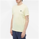 Fred Perry Authentic Men's Ringer T-Shirt in Wax Yellow