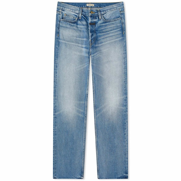 Photo: Fear of God Men's 8th Collection Jeans in Medium Indigo