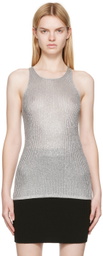 TOM FORD Silver Cashmere Tank Top