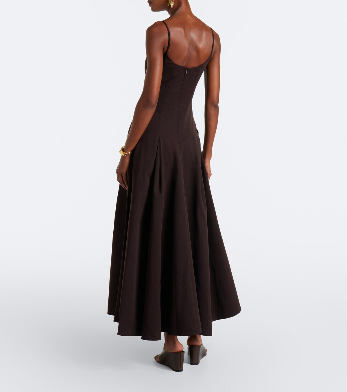 Staud Jill cotton-blend maxi dress