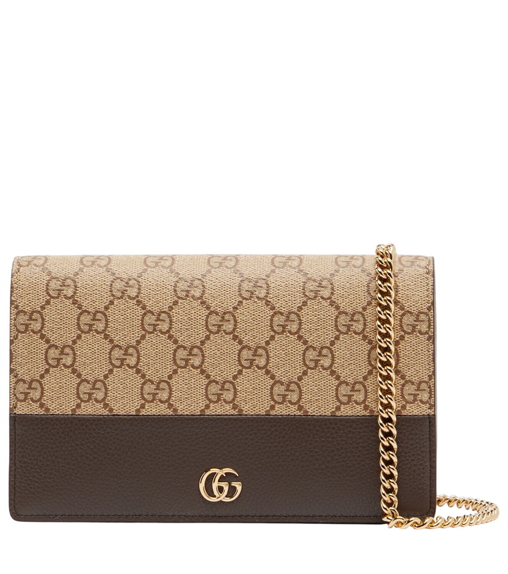 Photo: Gucci GG Marmont canvas wallet on chain