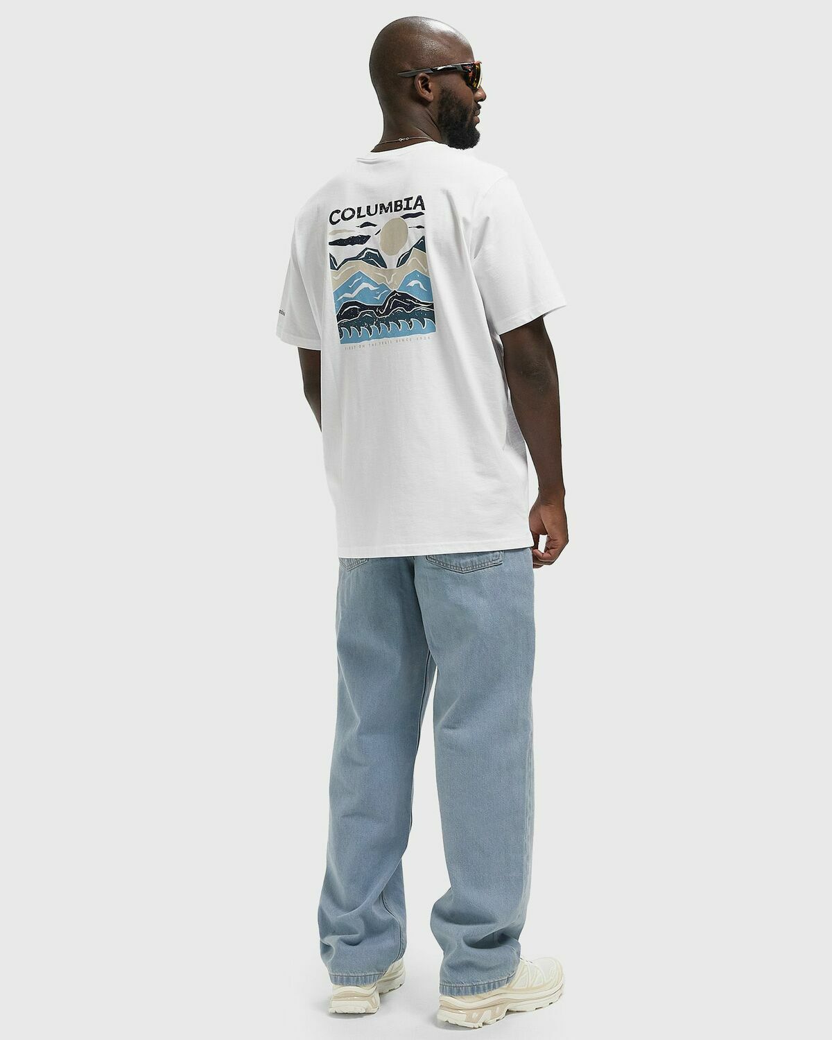 Columbia Explorers Canyon™ Back SS Tee White Mens Shortsleefe