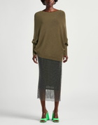 Manila Grace Womens Sweater Military in Green