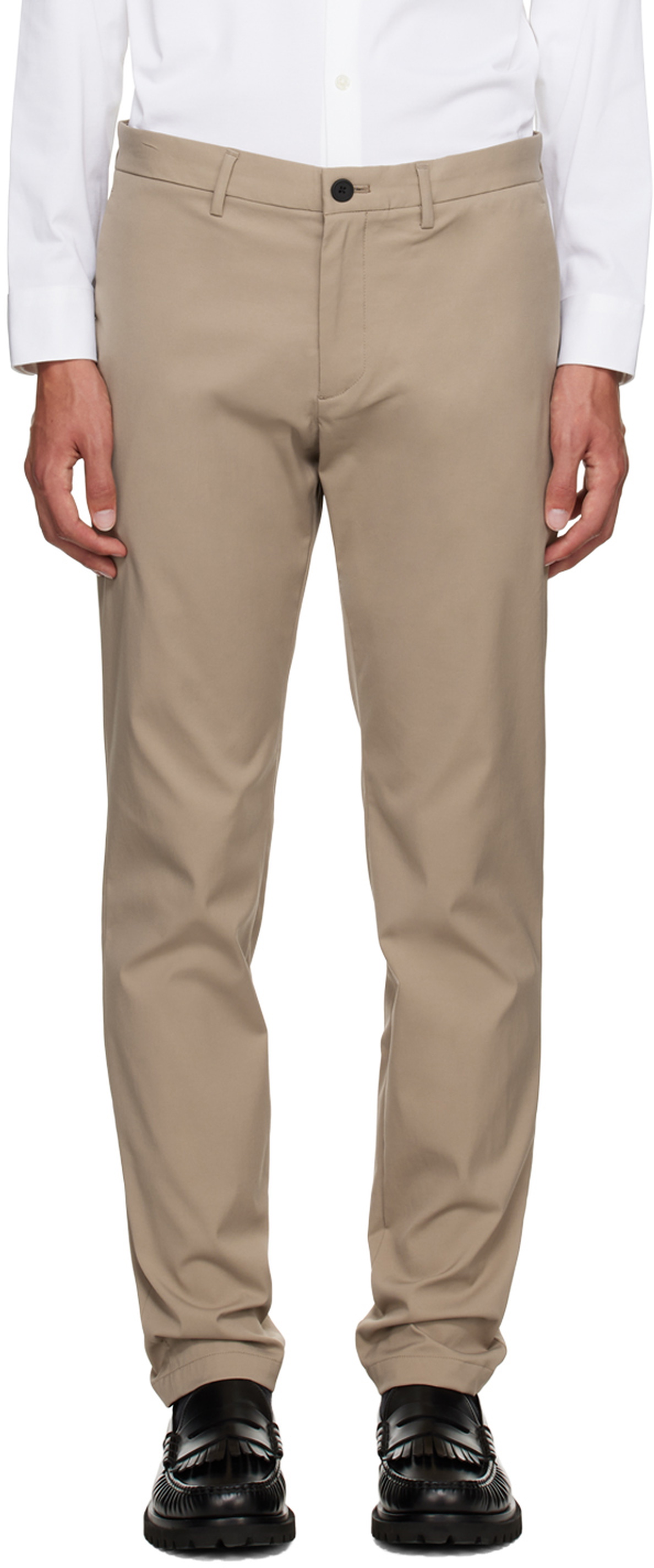 Theory Taupe Zaine Trousers Theory