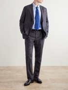 Paul Smith - Brierley Slim-Fit Houndstooth Wool and Silk-Blend Trousers - Blue