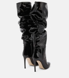 Paris Texas - Slouchy patent leather knee-high boots