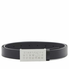 MM6 Maison Margiela Men's Number Logo Belt in Green 