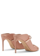 Malone Souliers Noah 90 Satin Heeled Sandals Nude